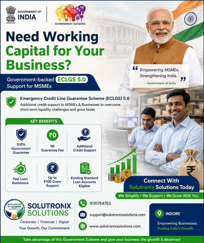 ECLGS 5.0: Government Support Scheme for MSMEs & Businesses in India