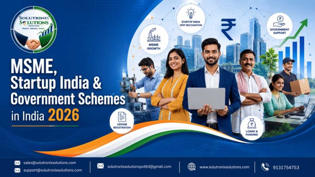 MSME Startup India and Government Schemes in India 2026