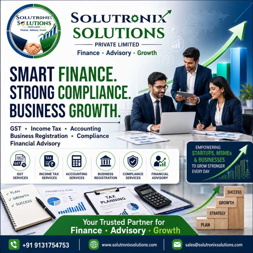 Solutronix Solutions – Complete Finance, Tax, GST & Business Advisory Services